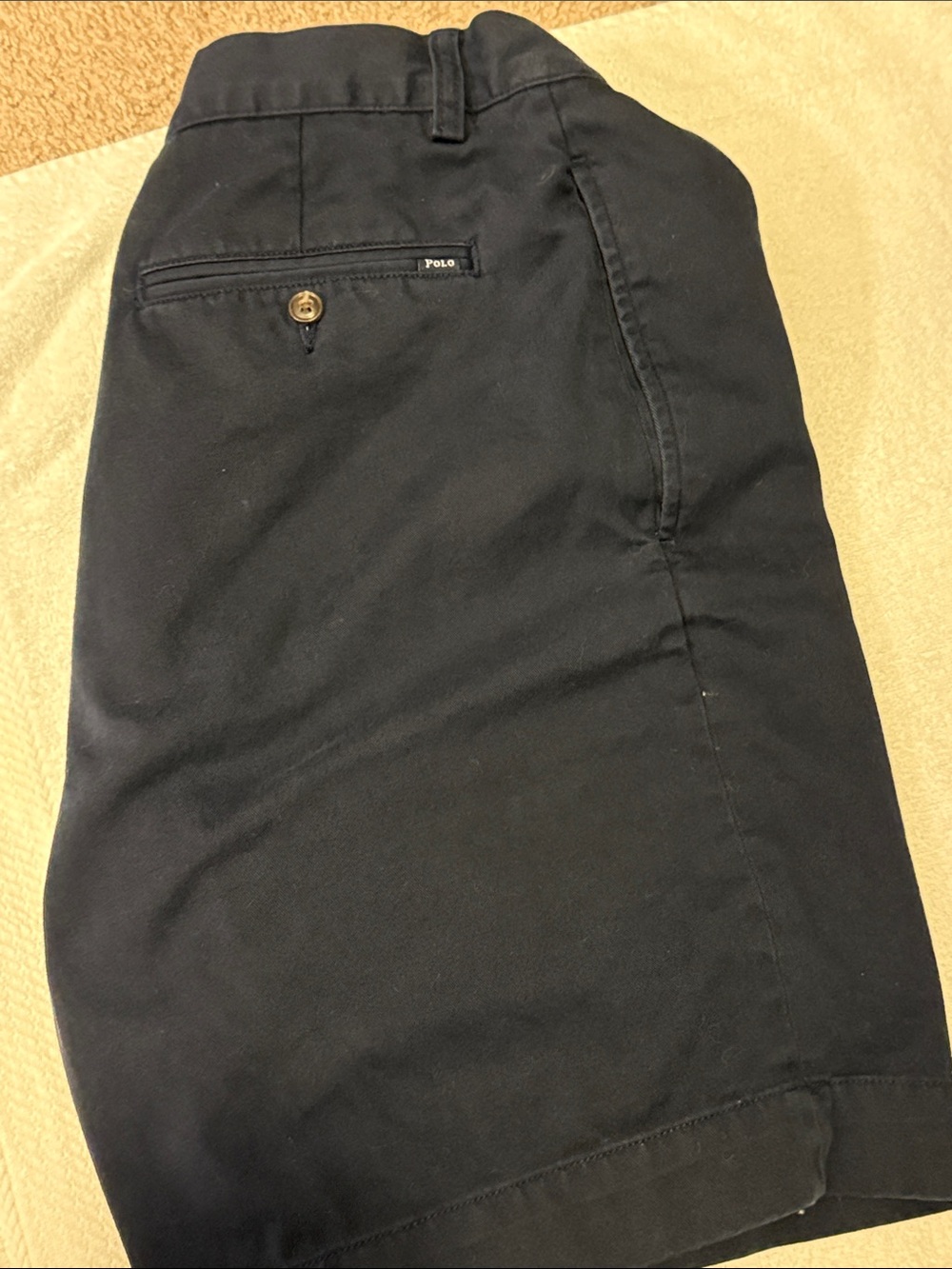 Polo by Ralph Lauren Navy Flat Front Men's Shorts